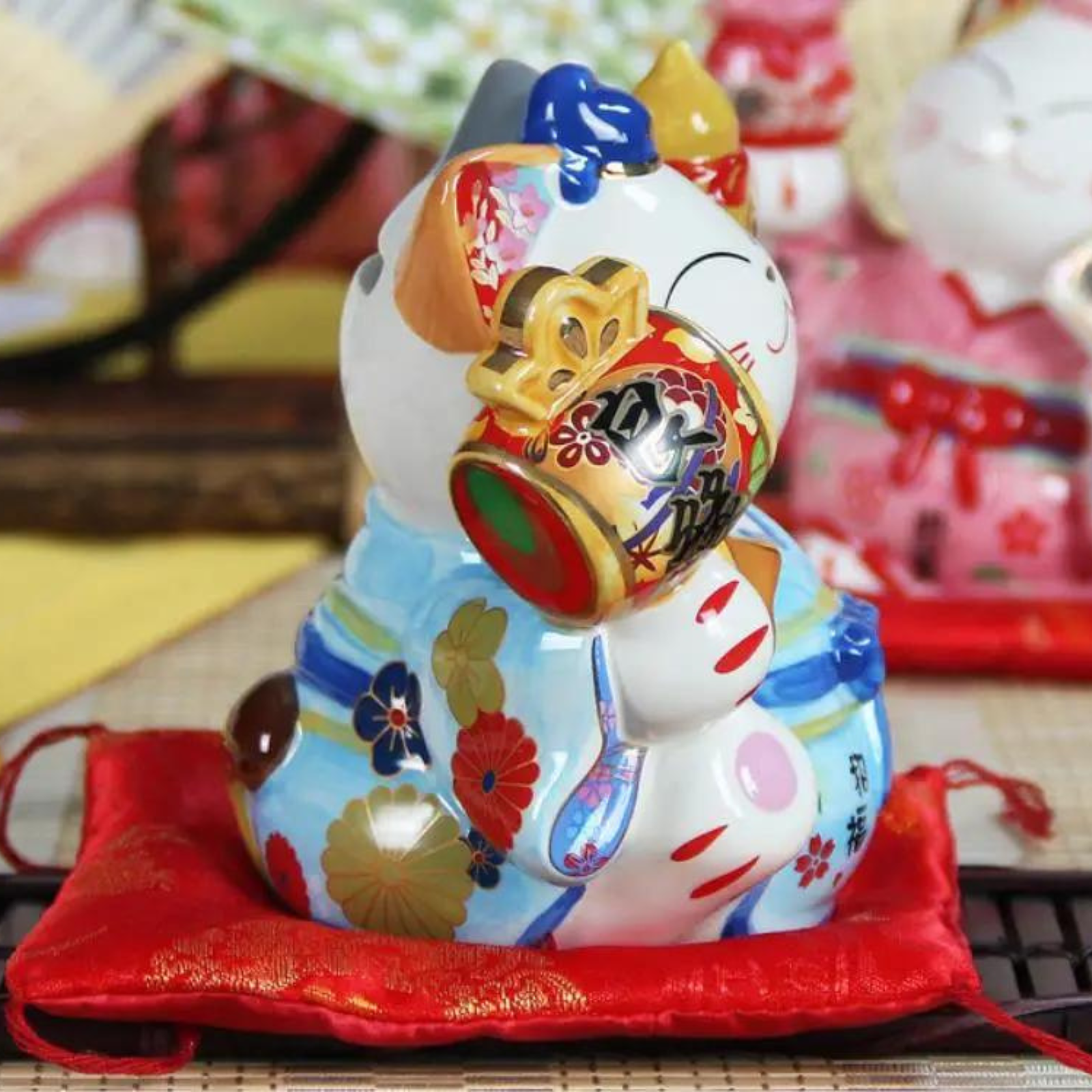 Maneki Neko Tirelire ’Pour Homme’ - 14 x 10 13 cm