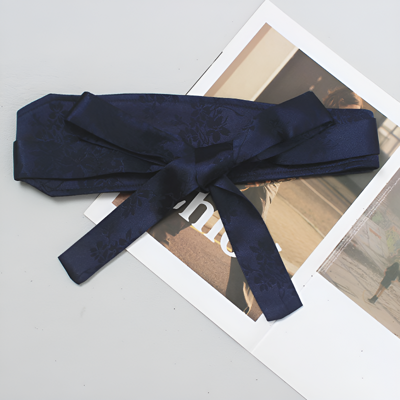 Ceinture obi bleu