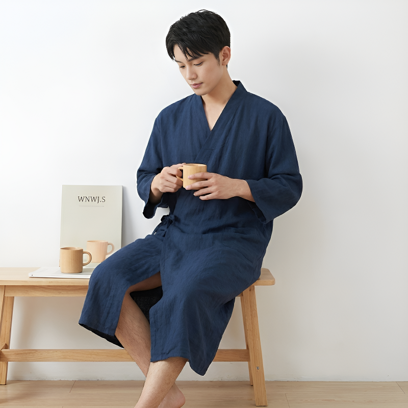 Kimono peignoir homme