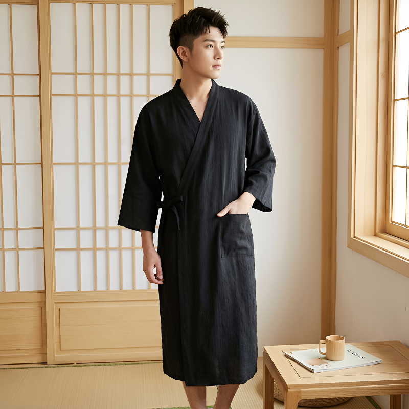 Kimono peignoir homme