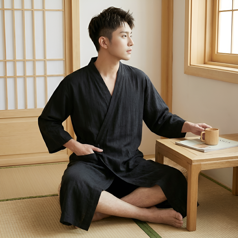Kimono peignoir homme