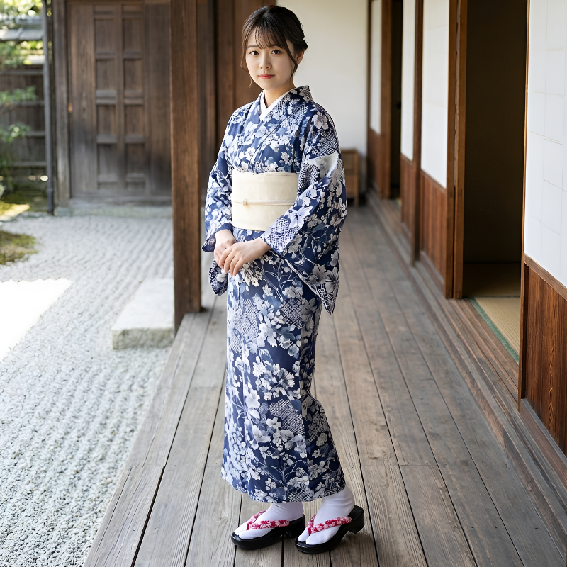 Geta plateforme japonaise femme