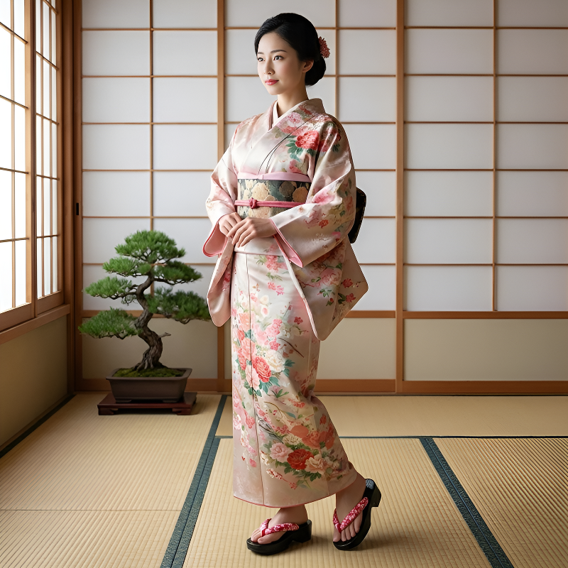 Geta plateforme japonaise femme