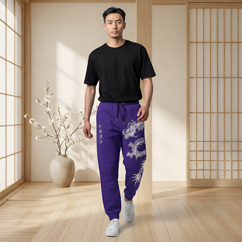 Pantalon motif japonais