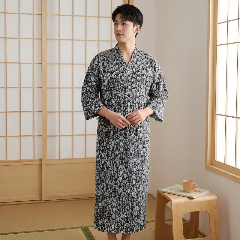 Kimono peignoir homme