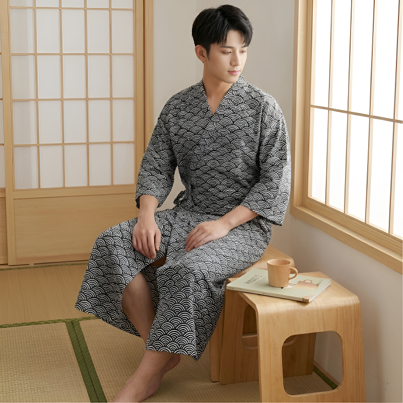Kimono peignoir homme