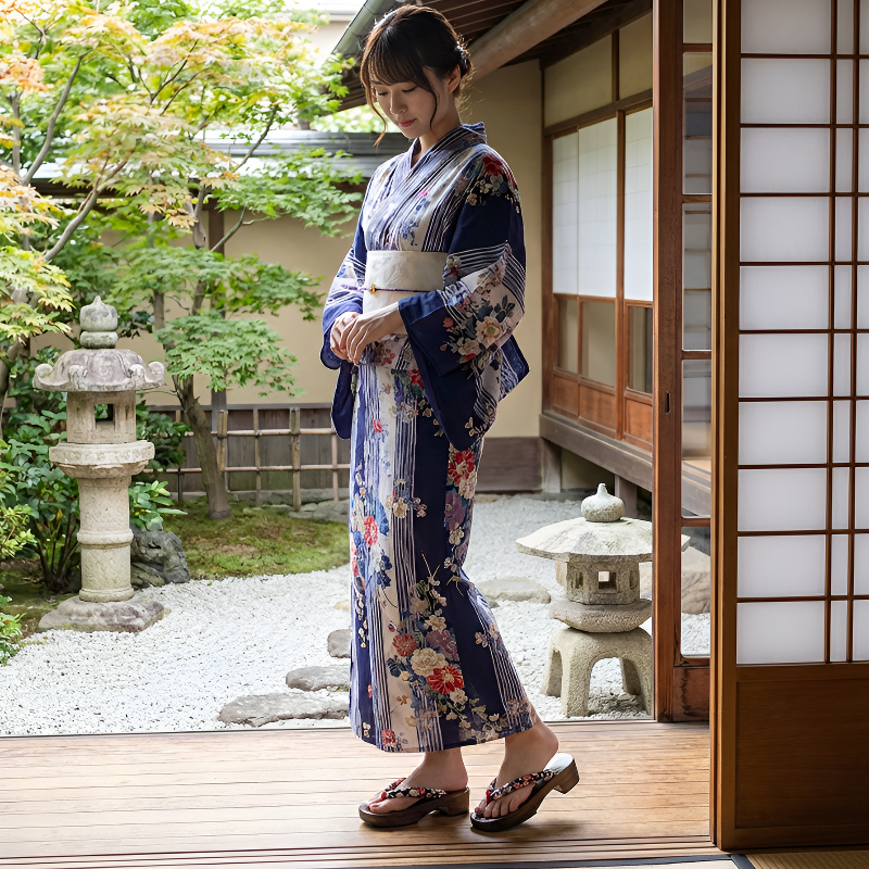 Geta plateforme japonaise femme