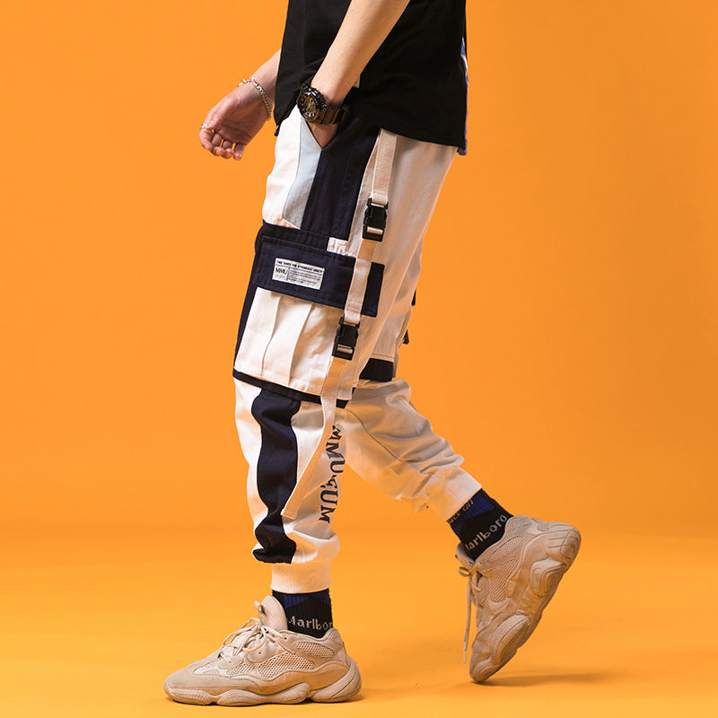 Pantalon Cargo Avec Sangle Homme - Blanc / S