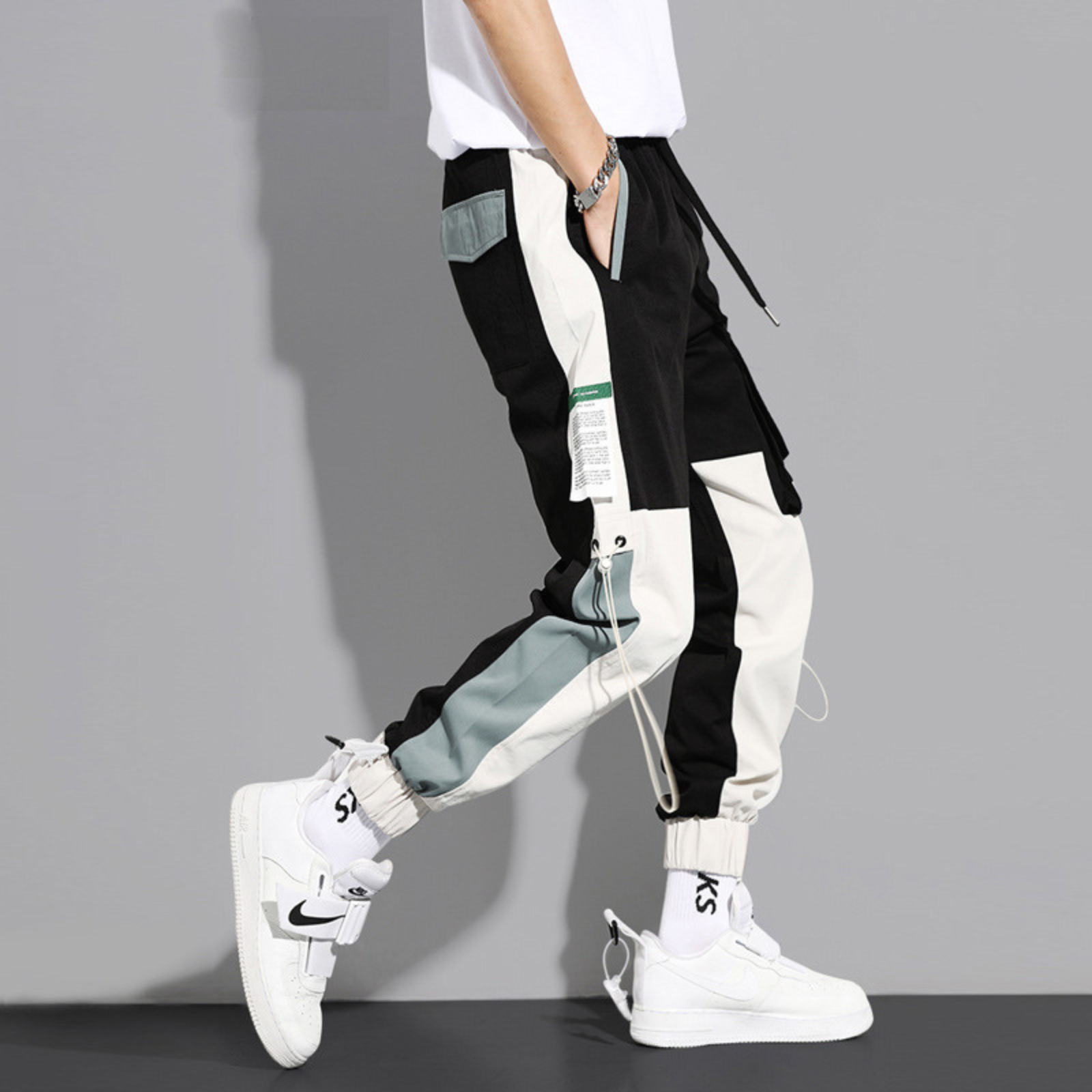 Pantalon Cargo Bicolor