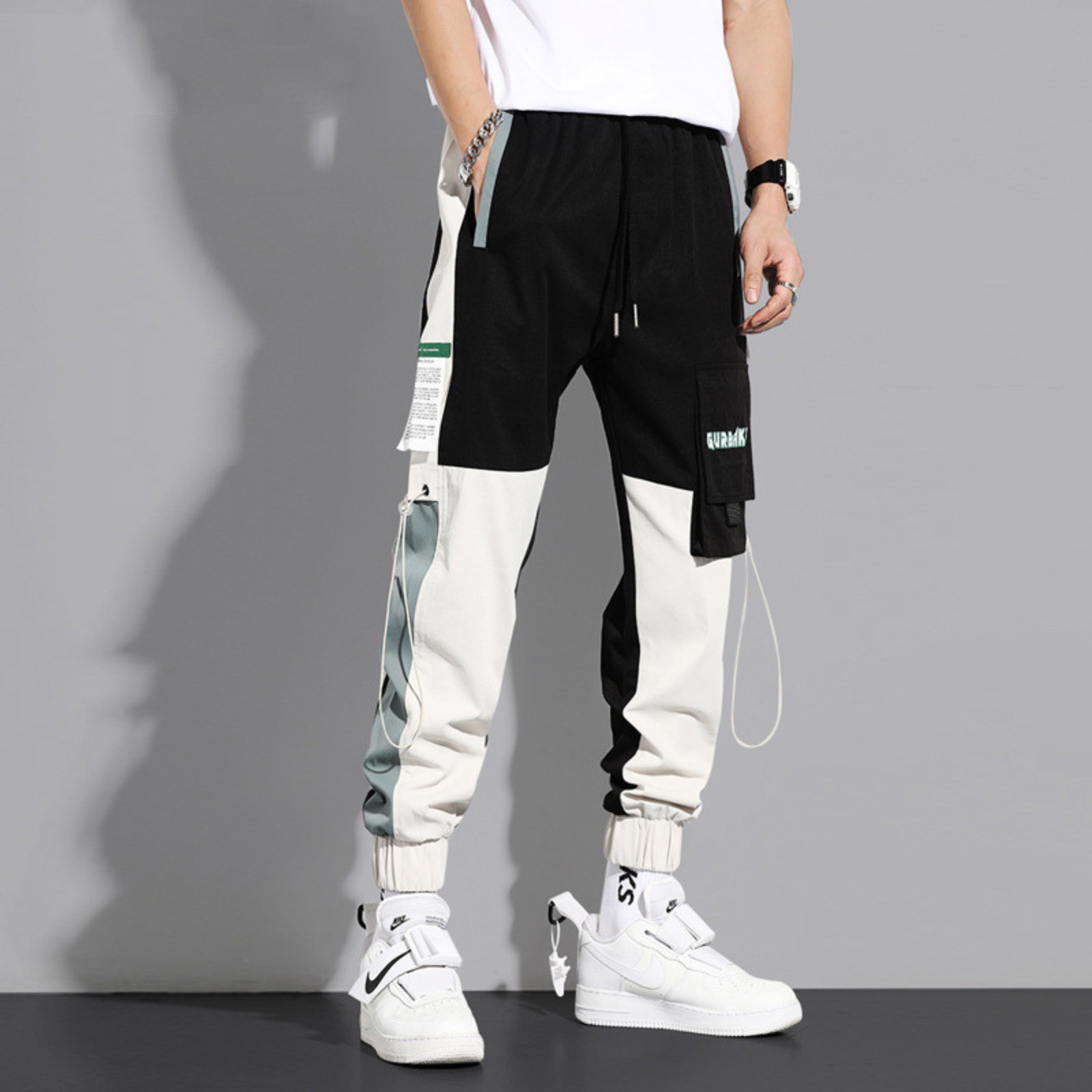 Pantalon Cargo Bicolor