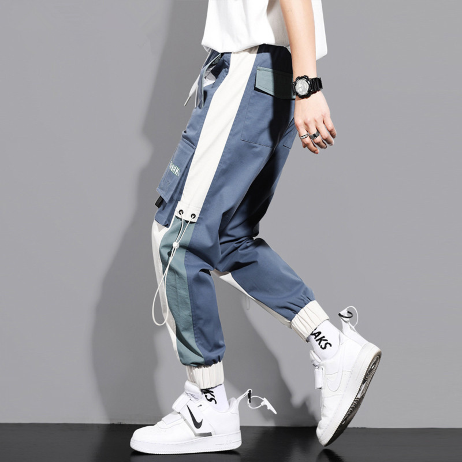 Pantalon Cargo Bicolor