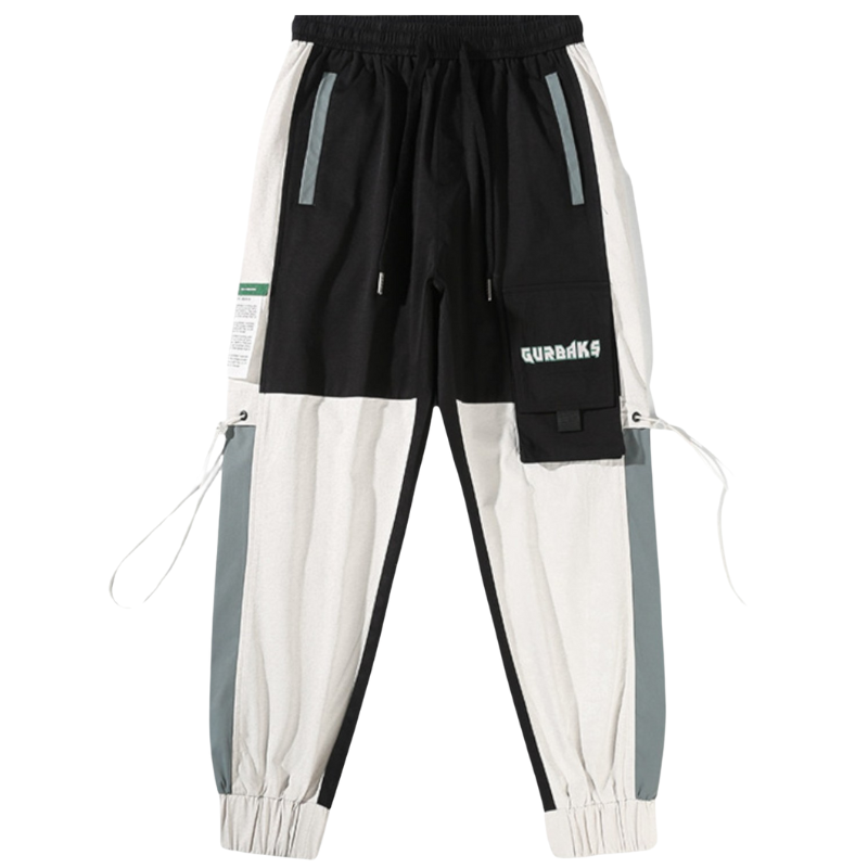 Pantalon Cargo Bicolor - Noir / S