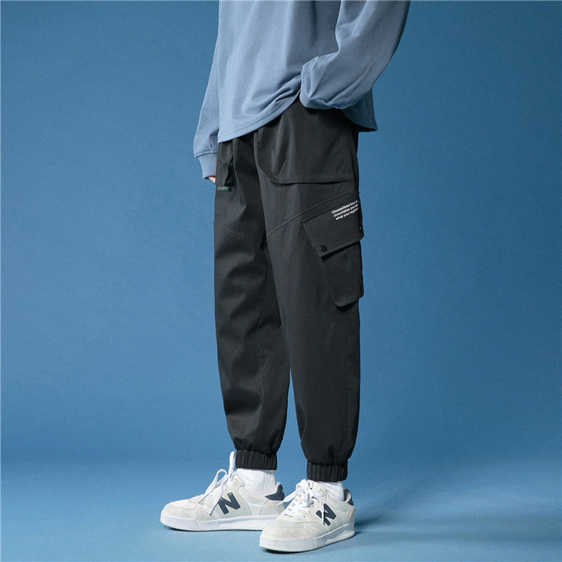 Pantalon Cargo Simple Homme - Noir / M