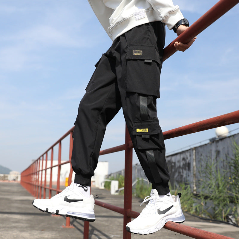Pantalon Cargo Streetwear Homme - Noir / S