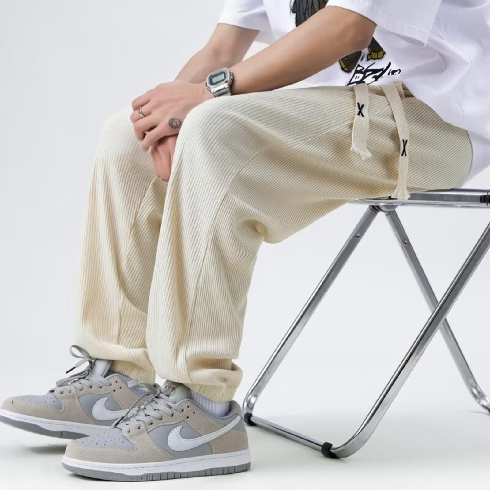 Pantalon Large Plissé ’Ice Ice’