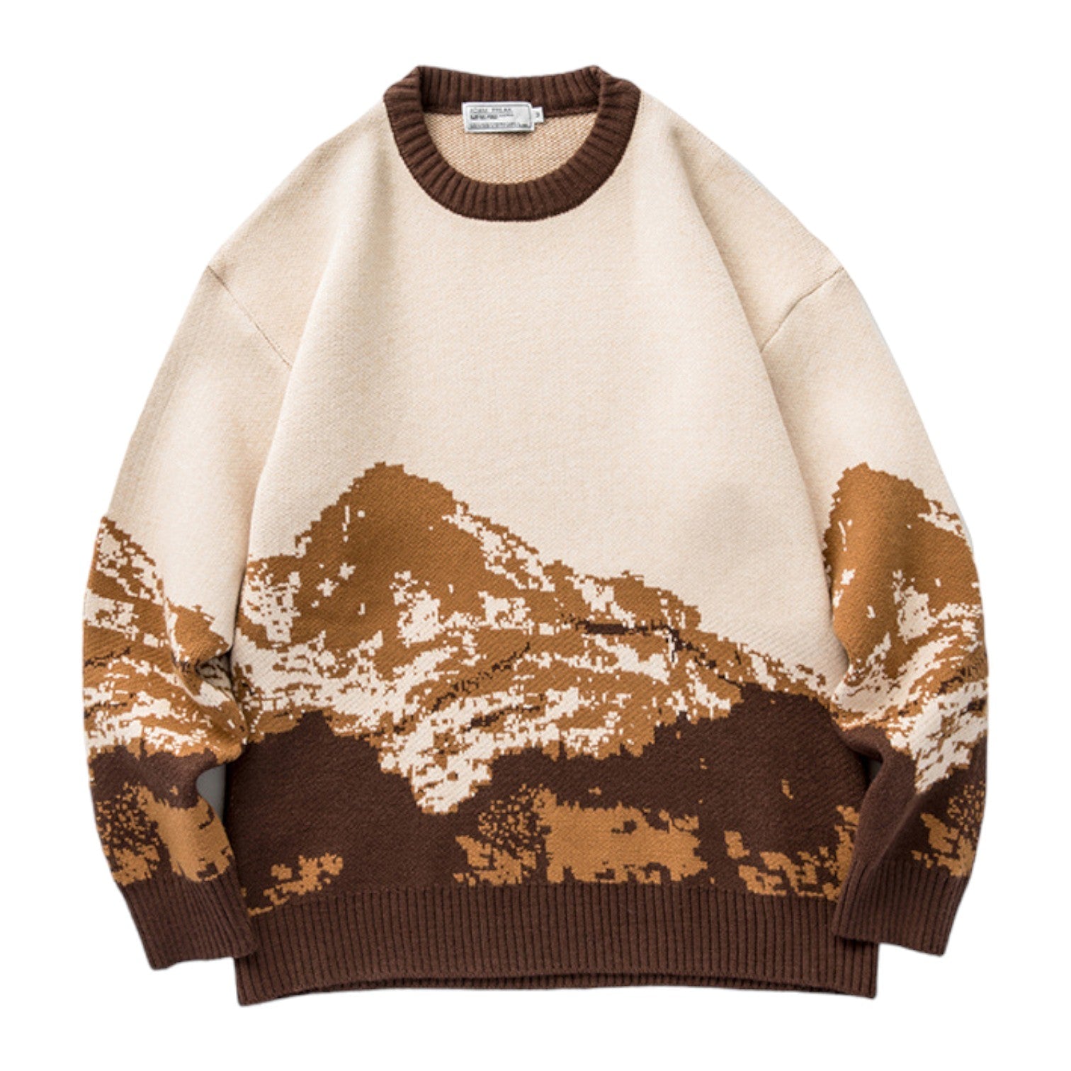 Pull Mont Fuji - Marron / M