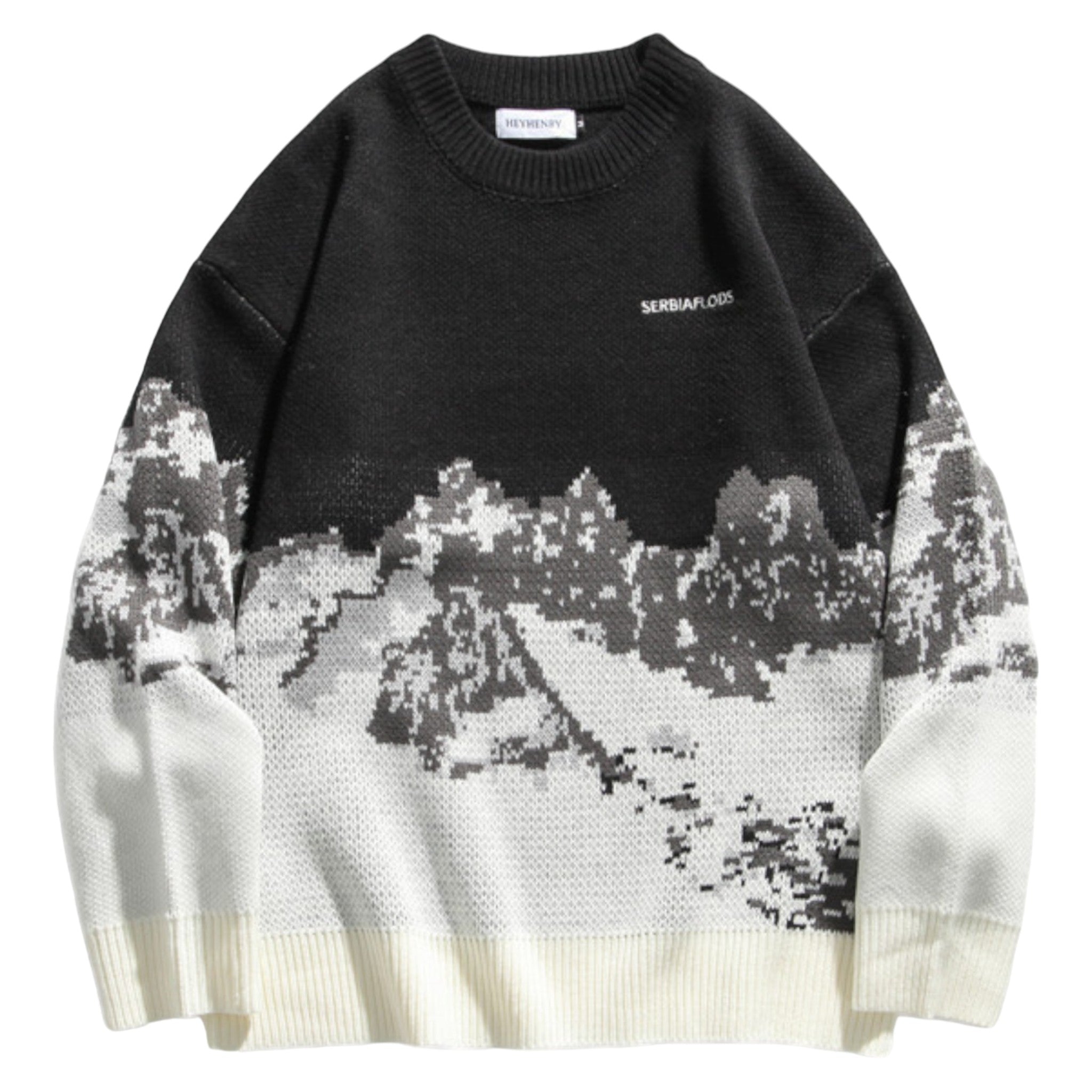 Pull Oversize Vintage ’Okariya’ - Noir / S