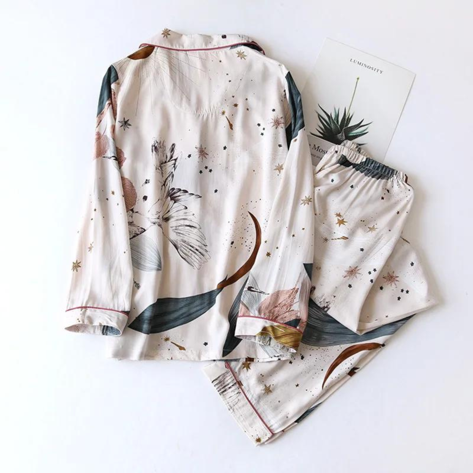 Pyjama Japonais en Satin pour Femme