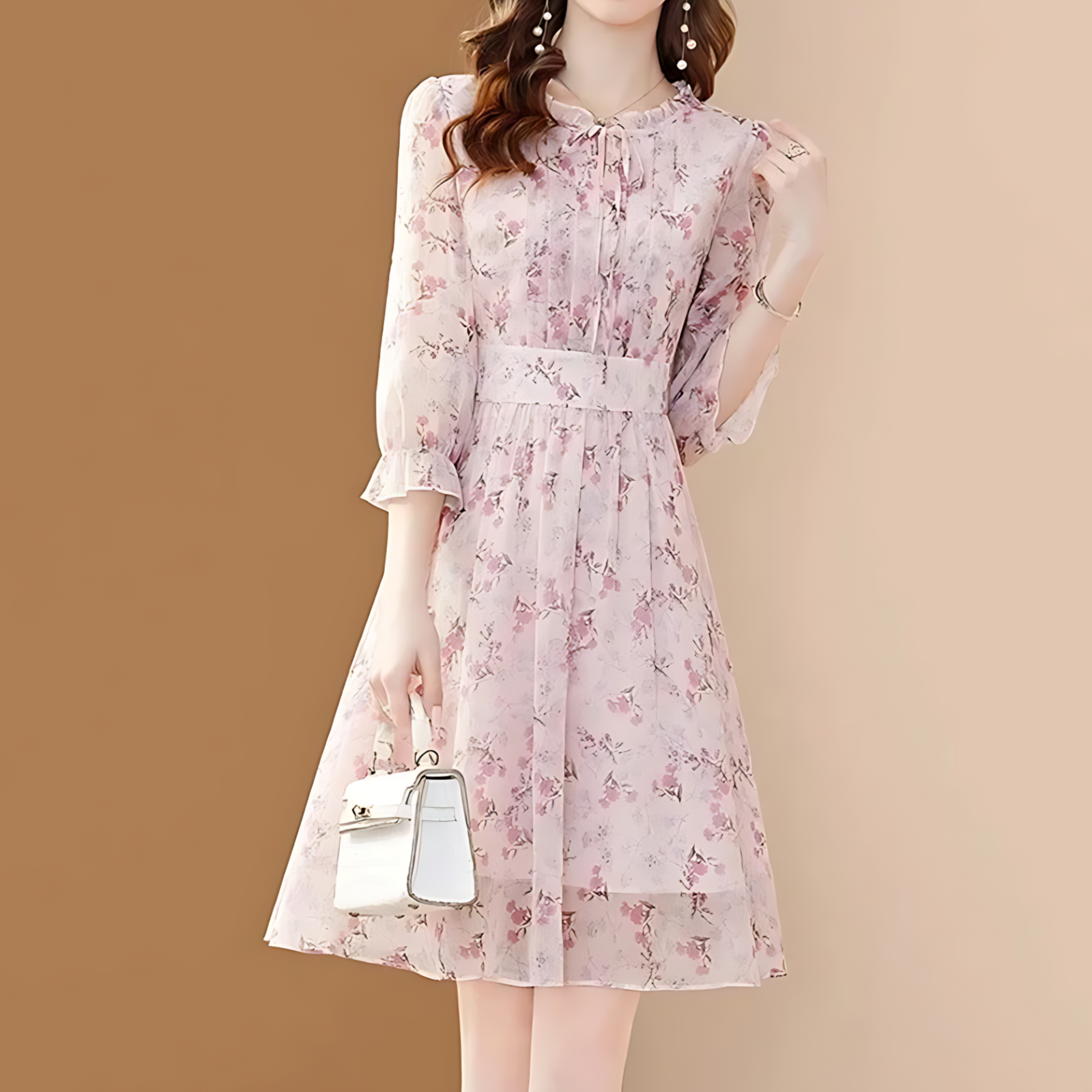 Robe Imprimé Japonais - Rose / S