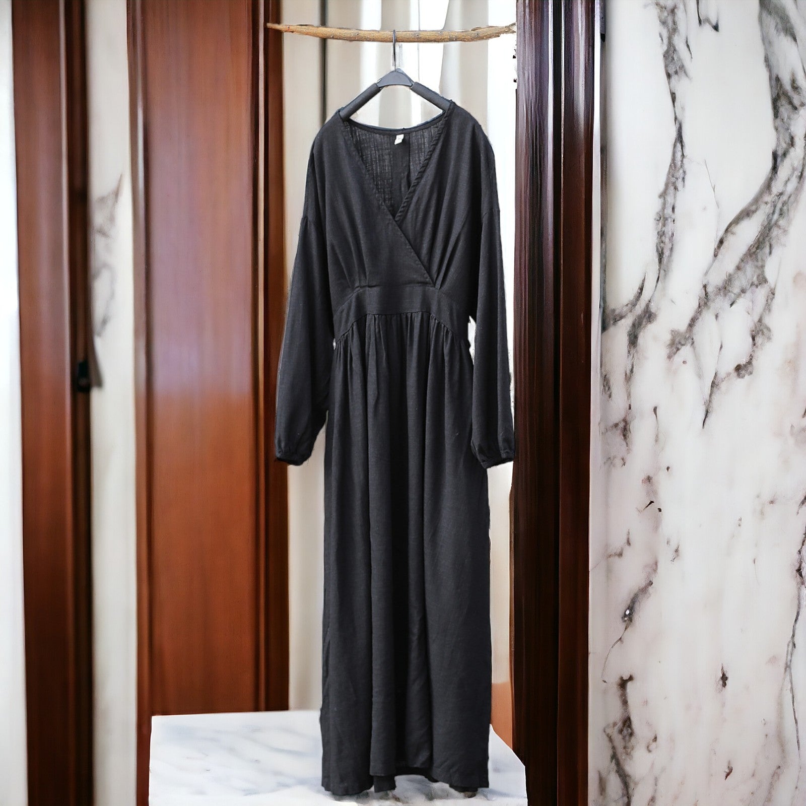 Robe Inspiration Japonaise - Noir / Taille unique