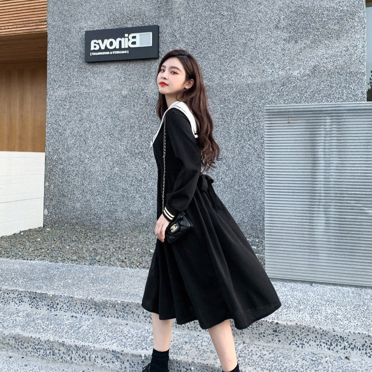 Robe Japonaise Noire ’Sashiko’