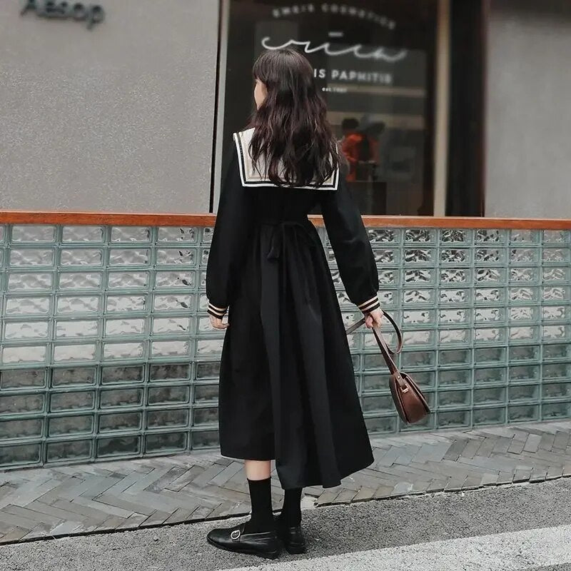 Robe Japonaise Noire ’Sashiko’