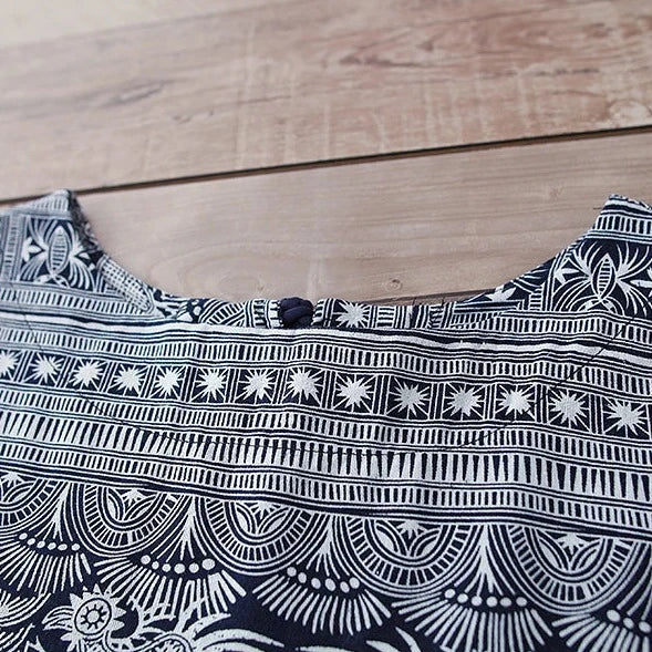 Robe Motif Japonais ’Agomori’