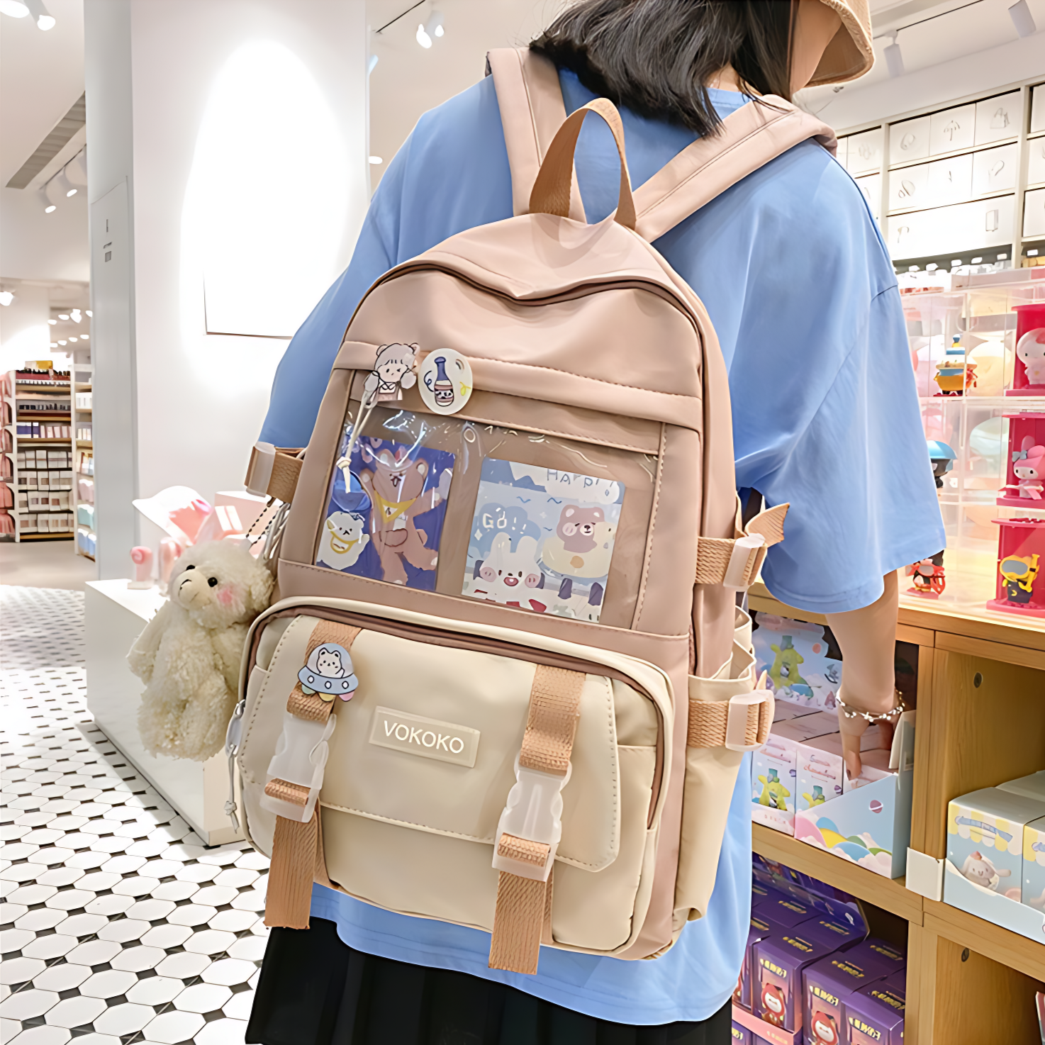 sac à dos kawaii japonais - Rose