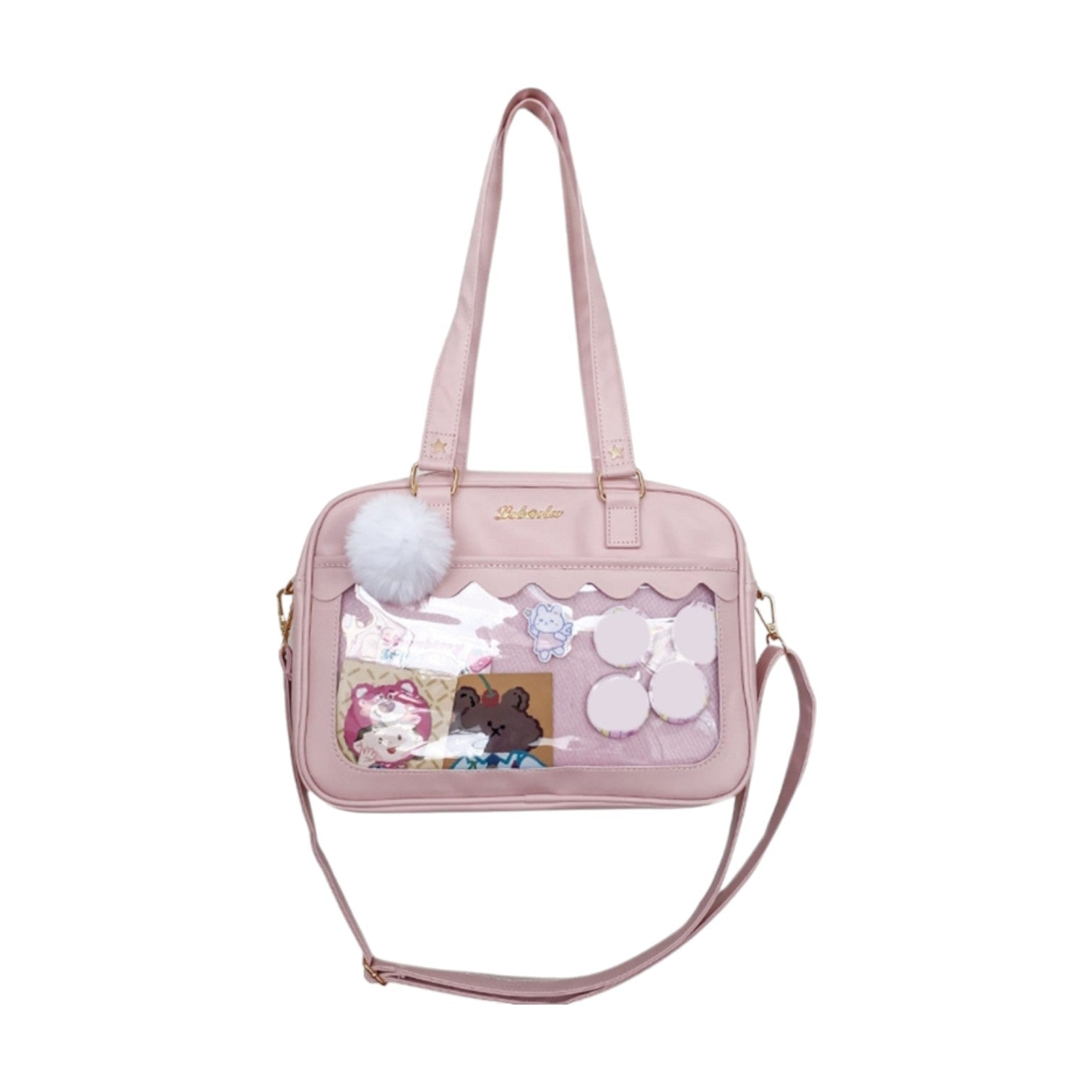 sac bandoulière japonais - Rose