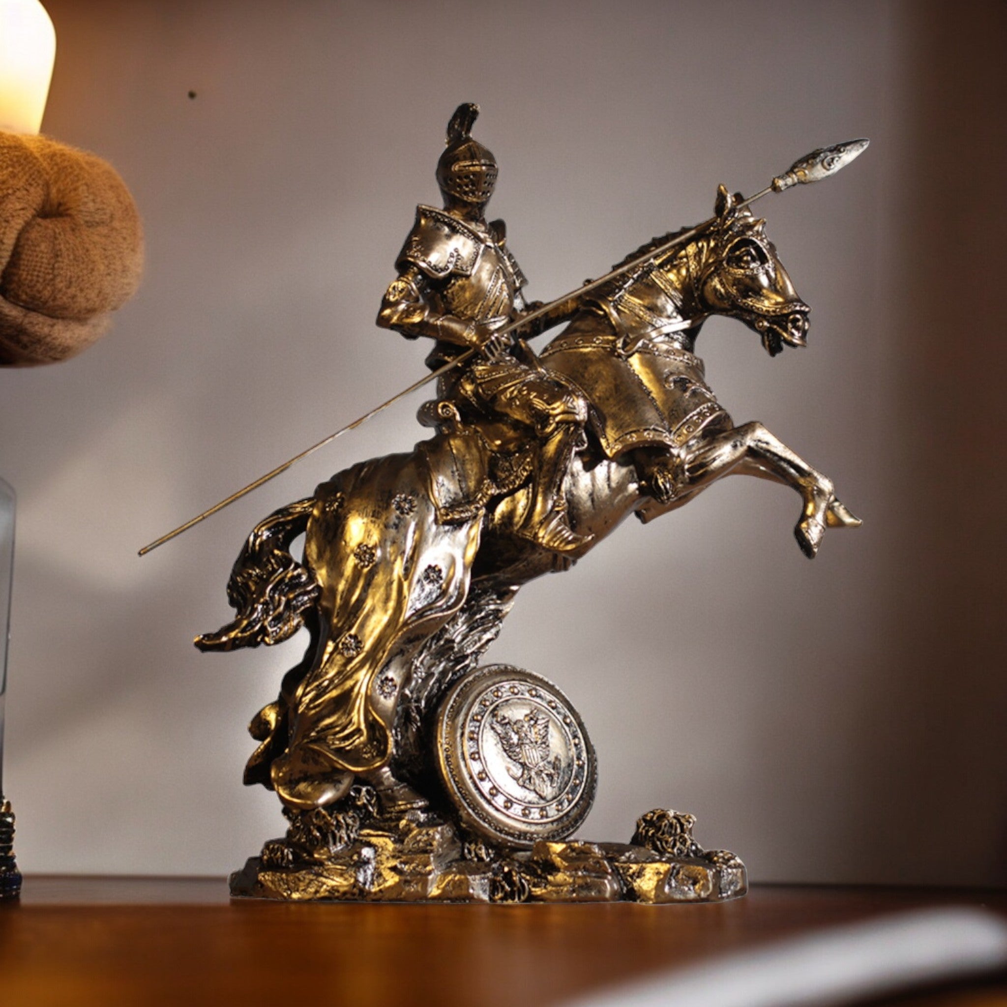 Statue guerrier japonais - 28x27cm