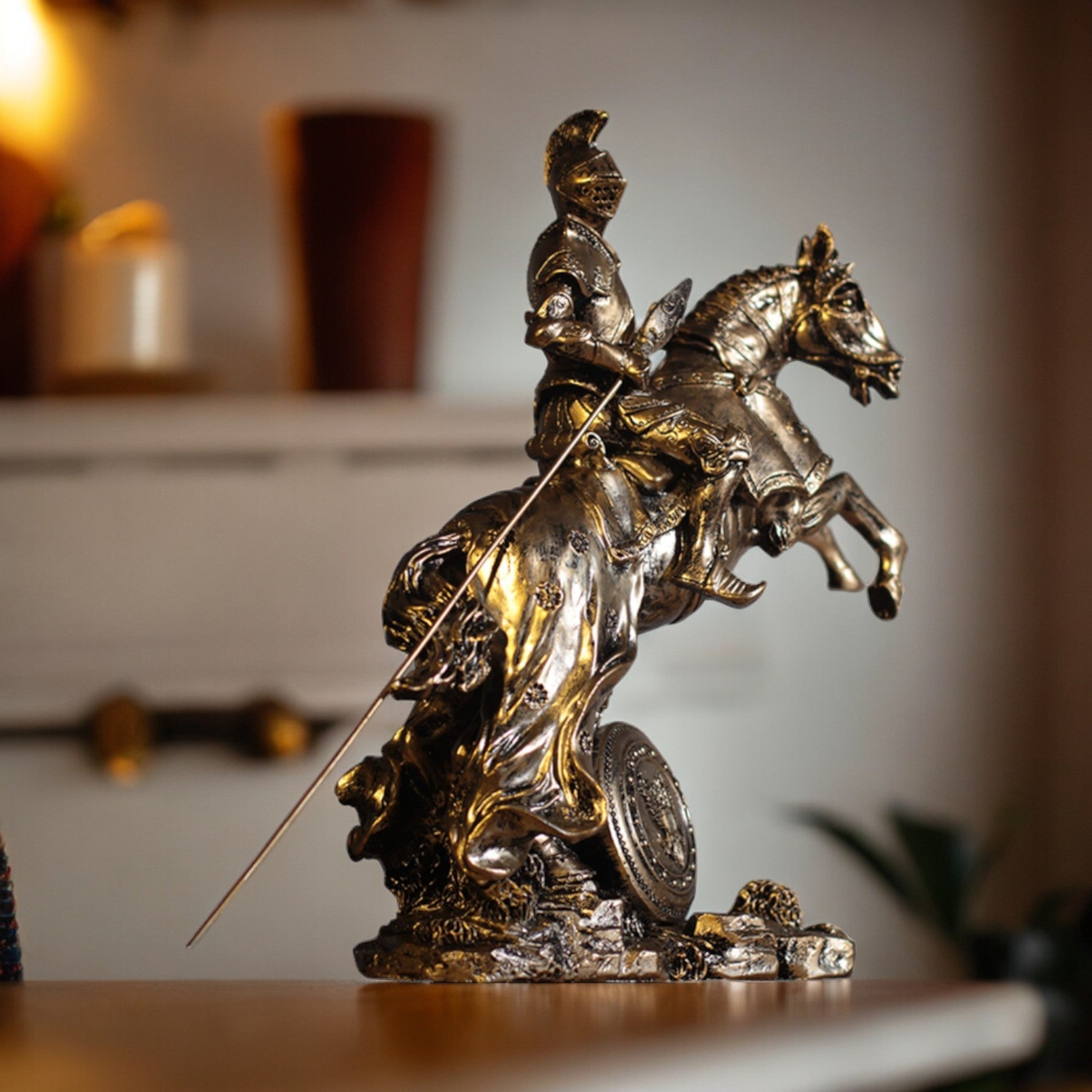 Statue guerrier japonais - 28x27cm