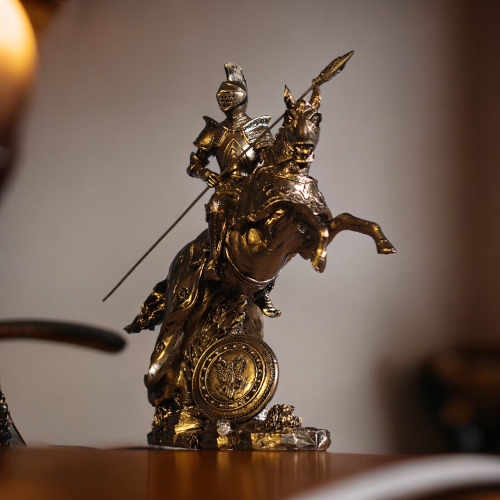 Statue guerrier japonais - 28x27cm
