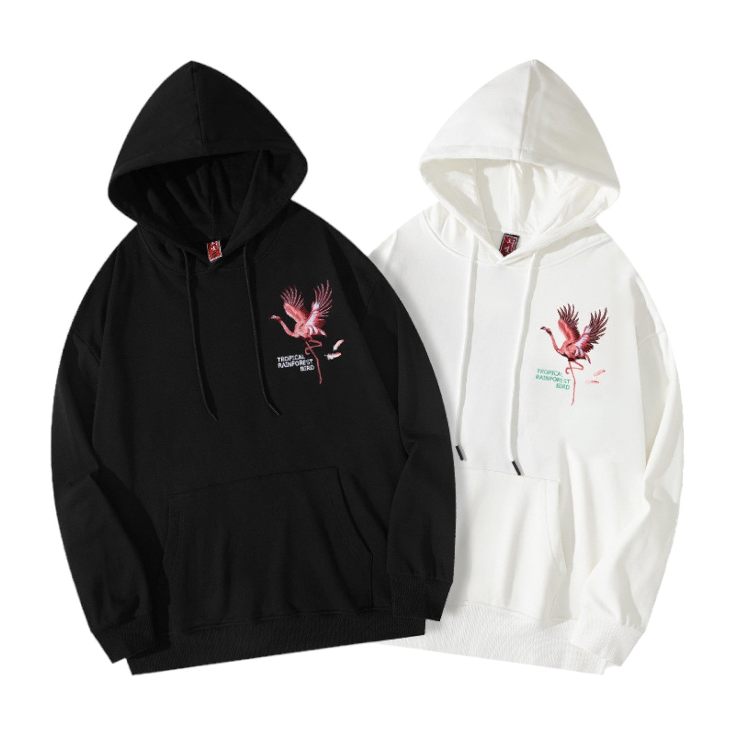Sweat à Capuche Flamant Rose