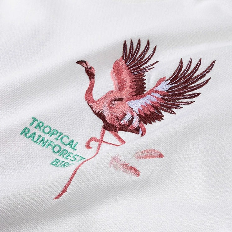 Sweat à Capuche Flamant Rose