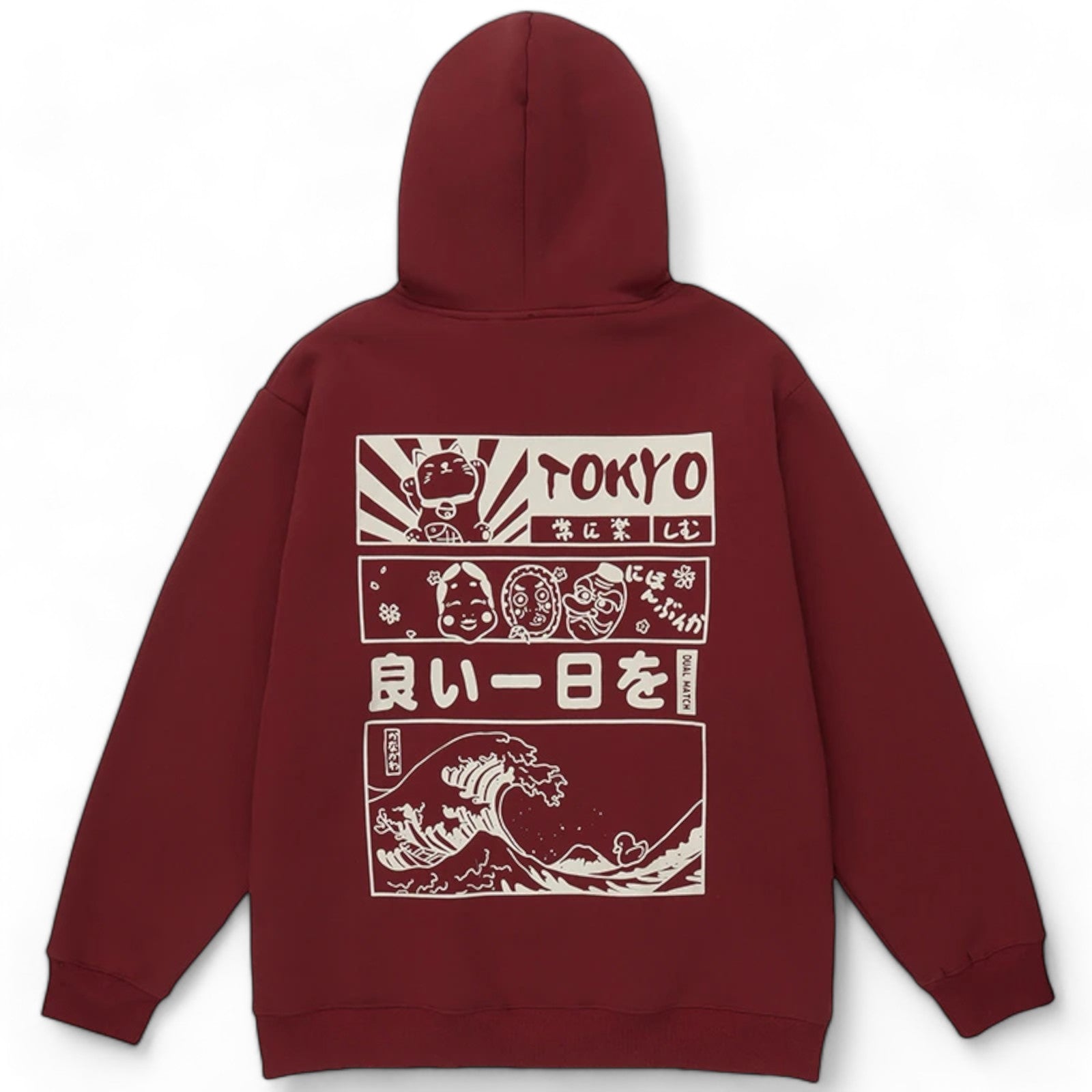 Sweat A Capuche Japonais ’Gwangju’ - Bordeaux / S