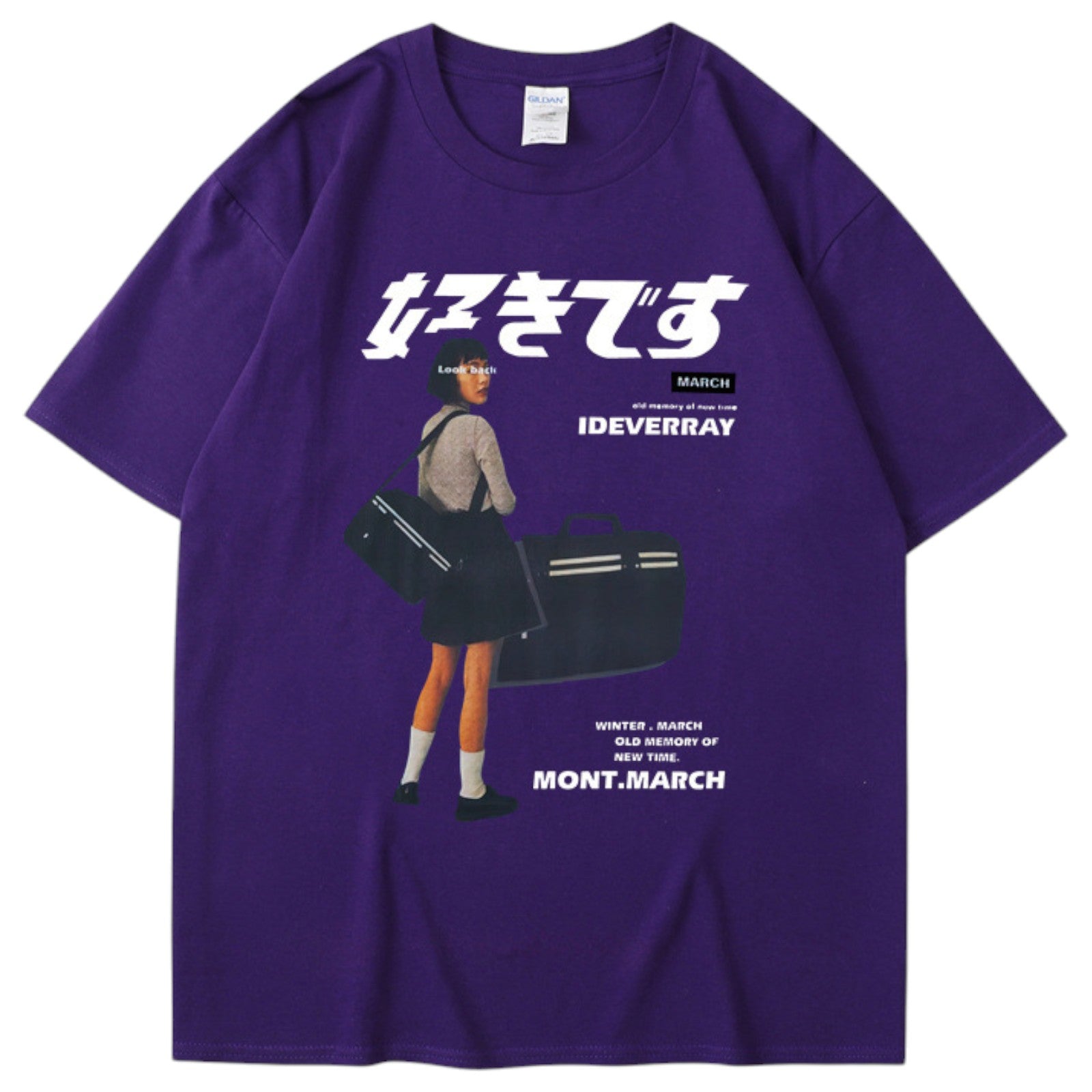 T-Shirt Harajuku - Violet / XS