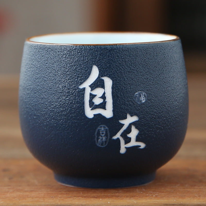 Tasse japonaise céramique - Bleu
