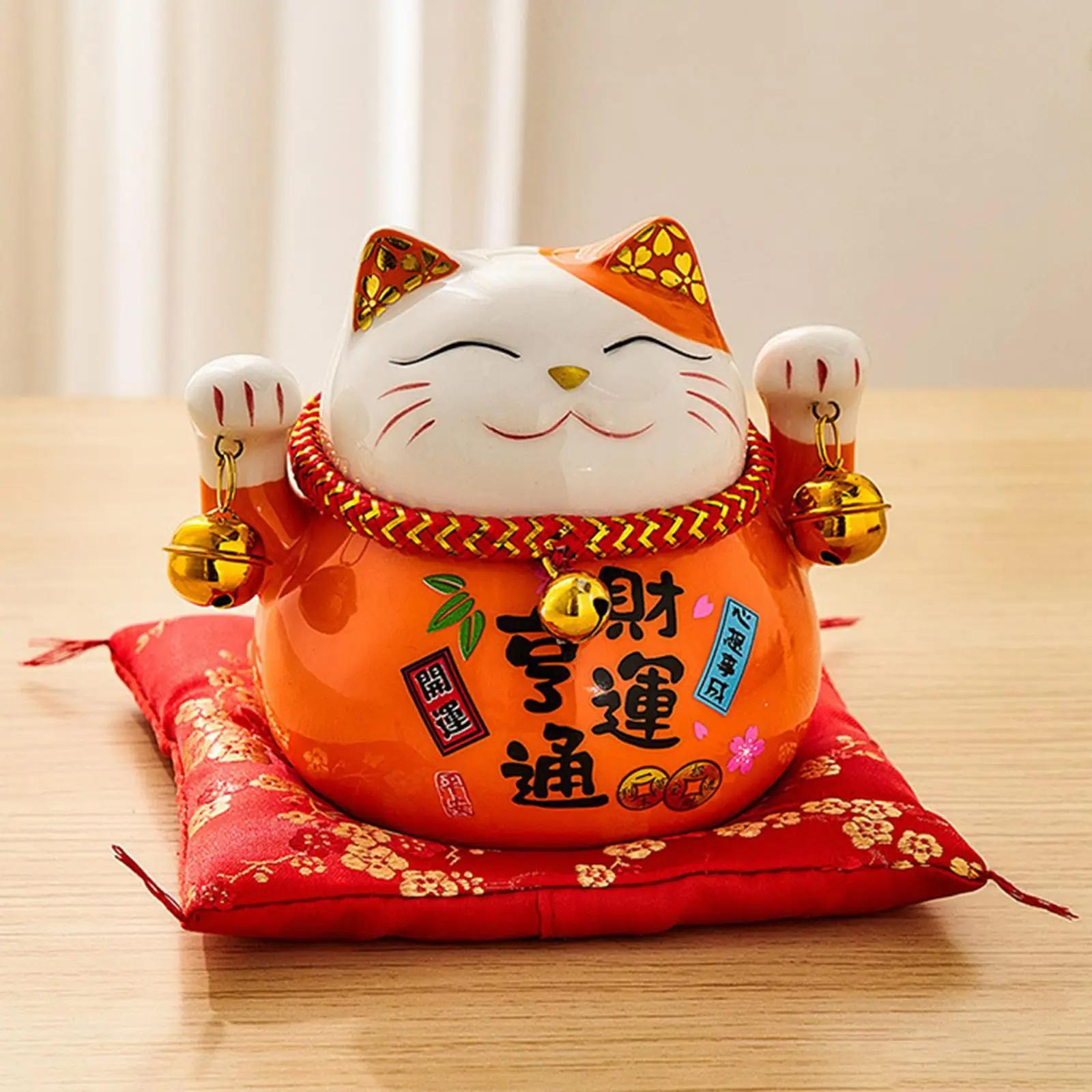Tirelire Chat Japonais - Orange