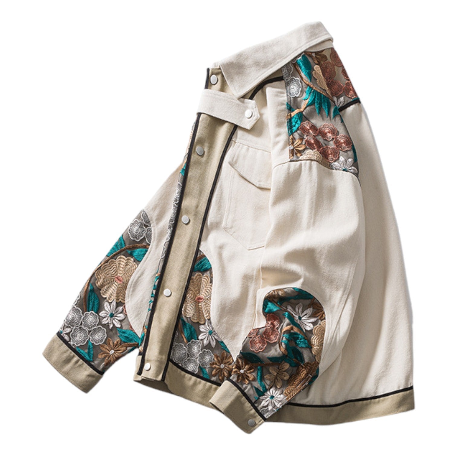Veste Denim Patchwork