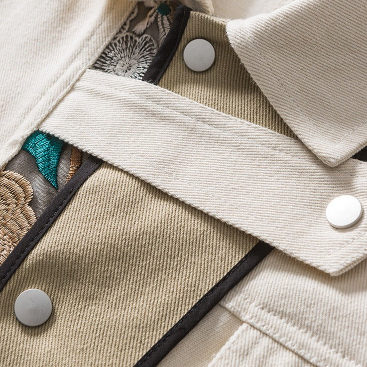 Veste Denim Patchwork