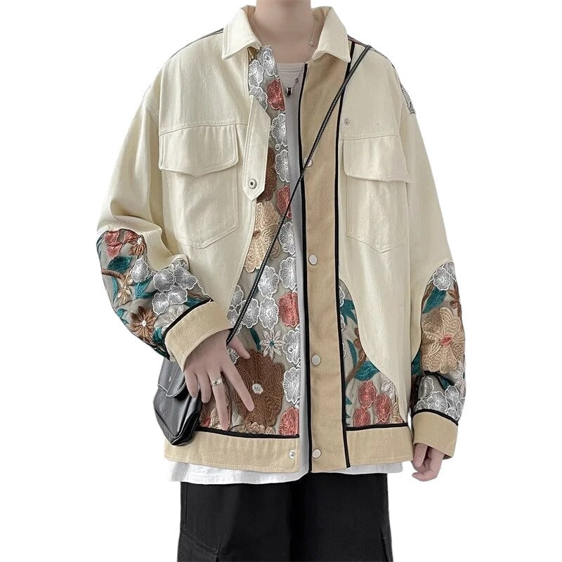 Veste Denim Patchwork