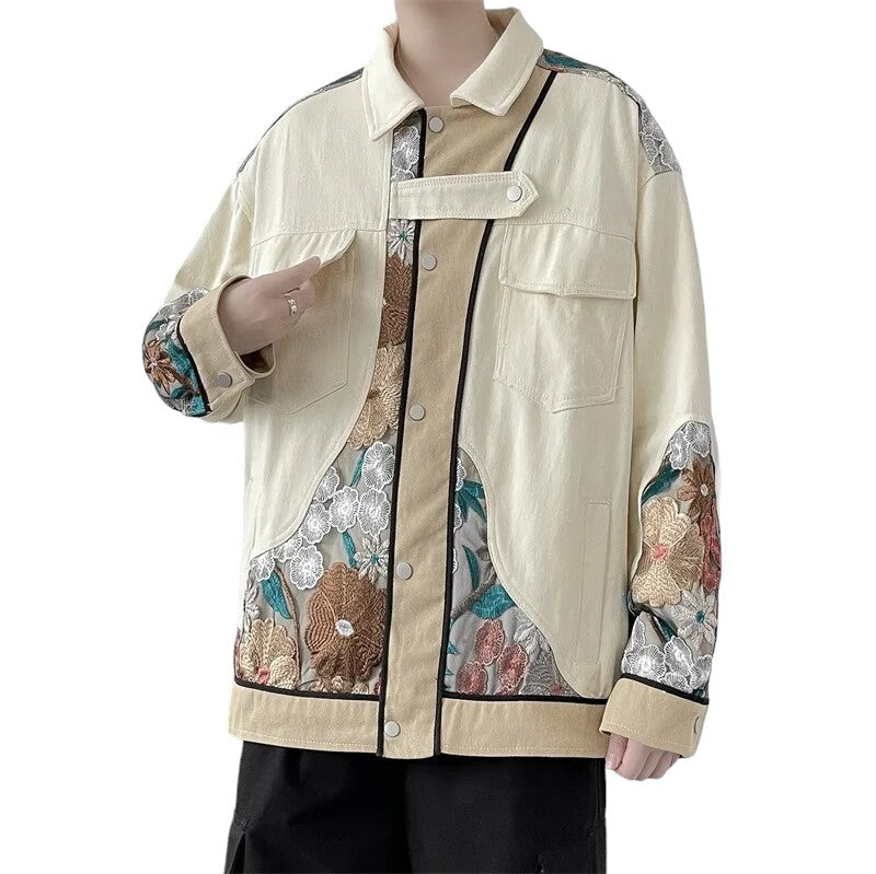 Veste Denim Patchwork