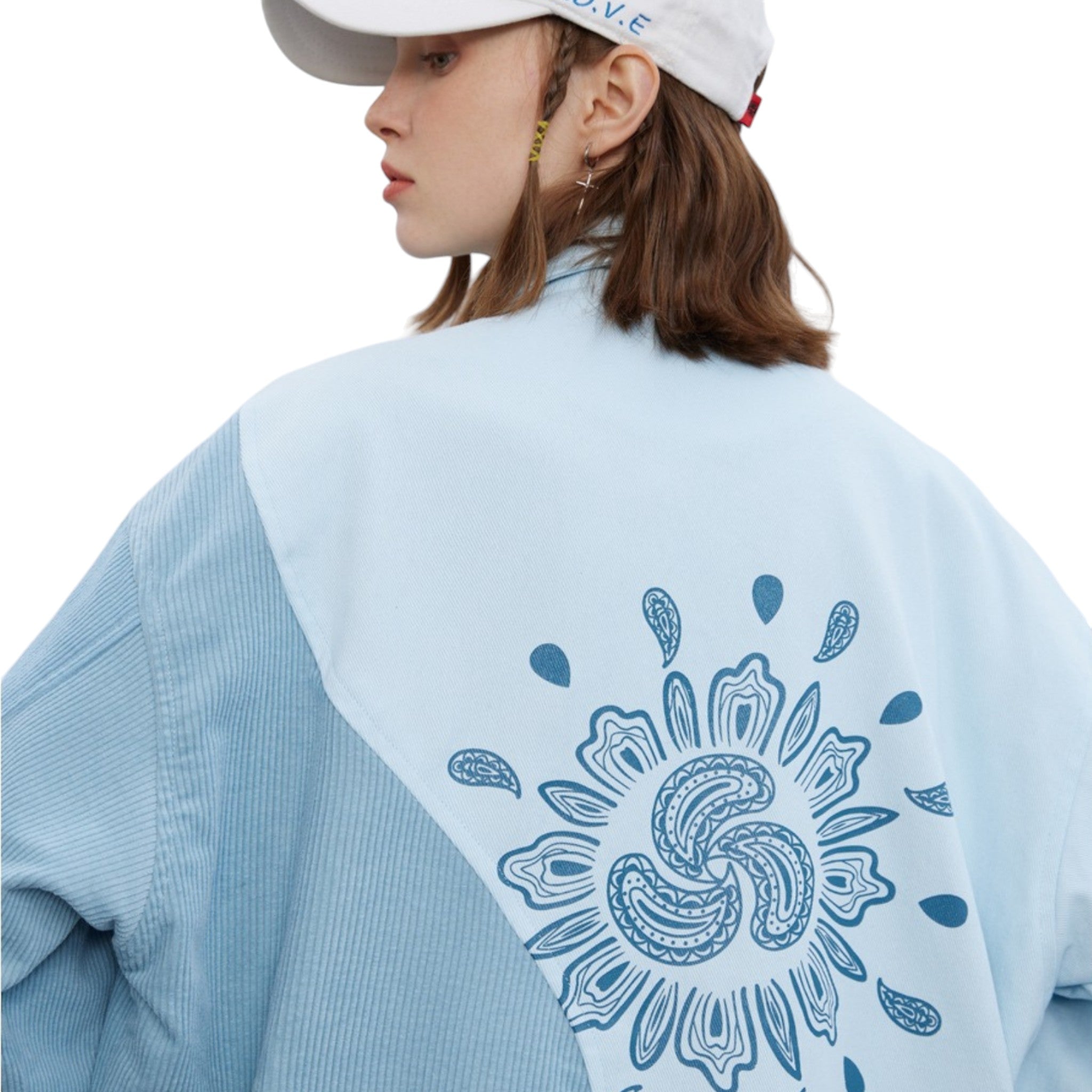 Veste en Jean Côtelée ’WRK711’