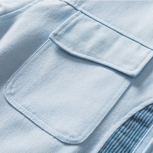 Veste en Jean Côtelée ’WRK711’