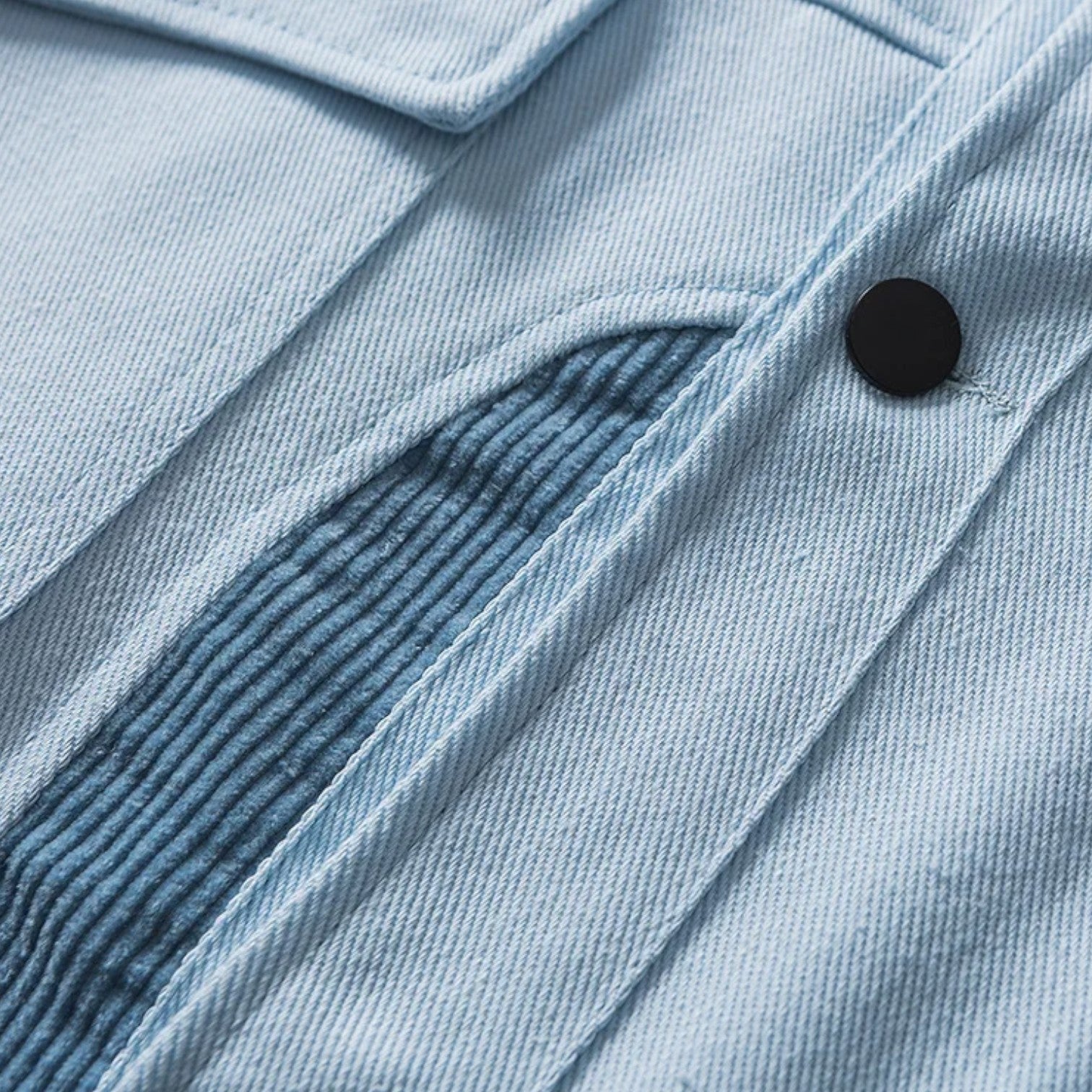 Veste en Jean Côtelée ’WRK711’