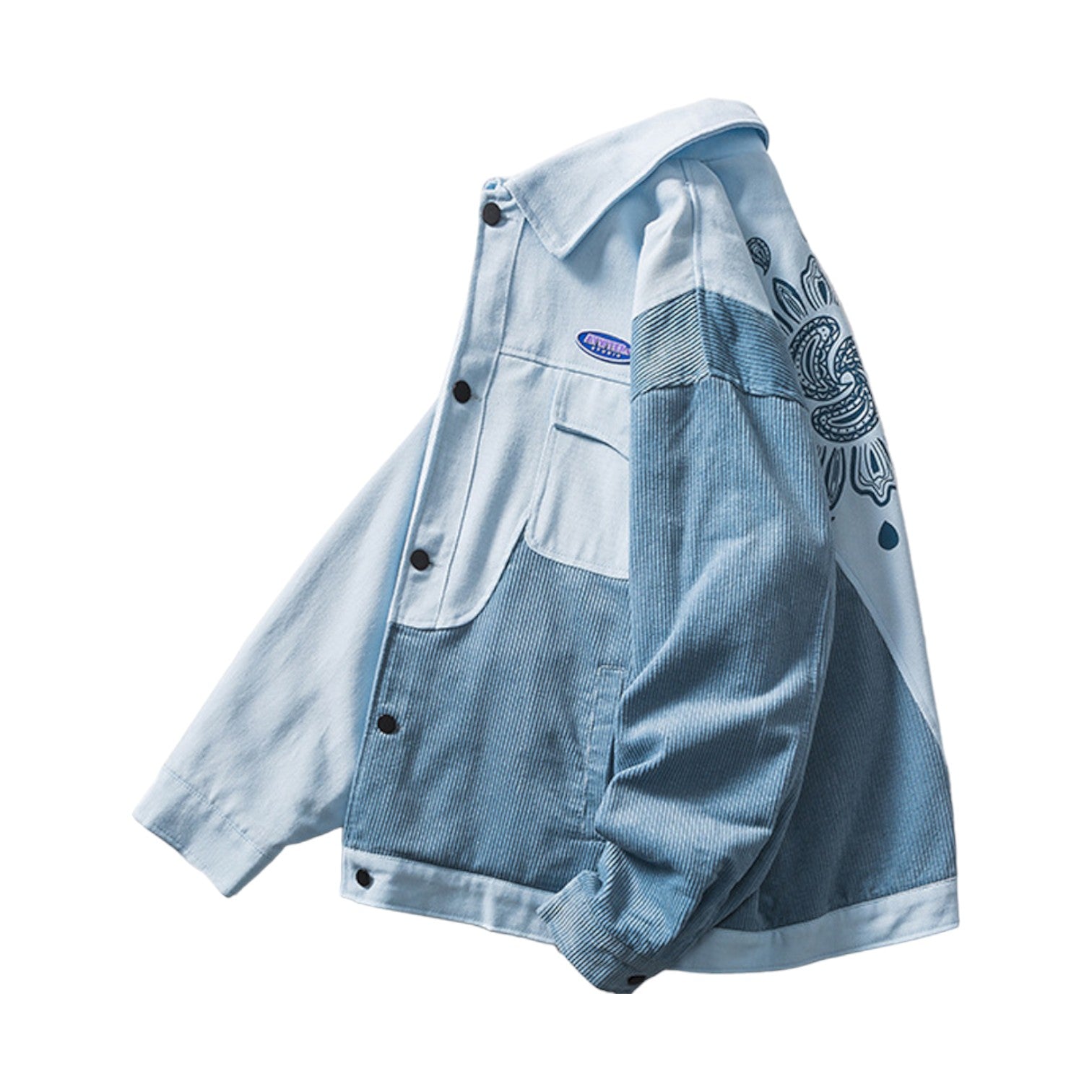 Veste en Jean Côtelée ’WRK711’