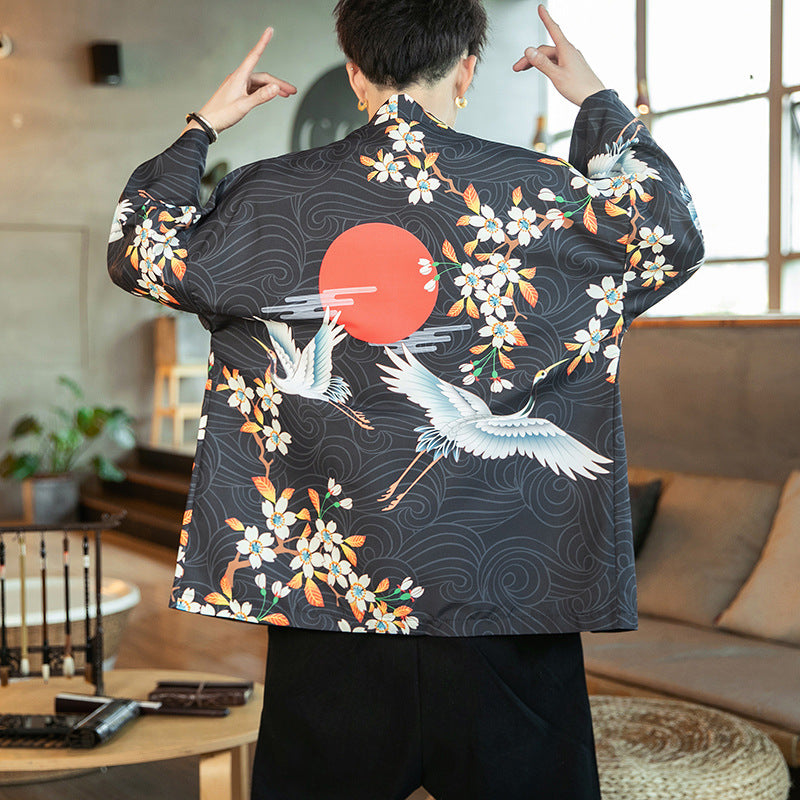 Veste Kimono Bleu Marine ’Édition Kaïto’