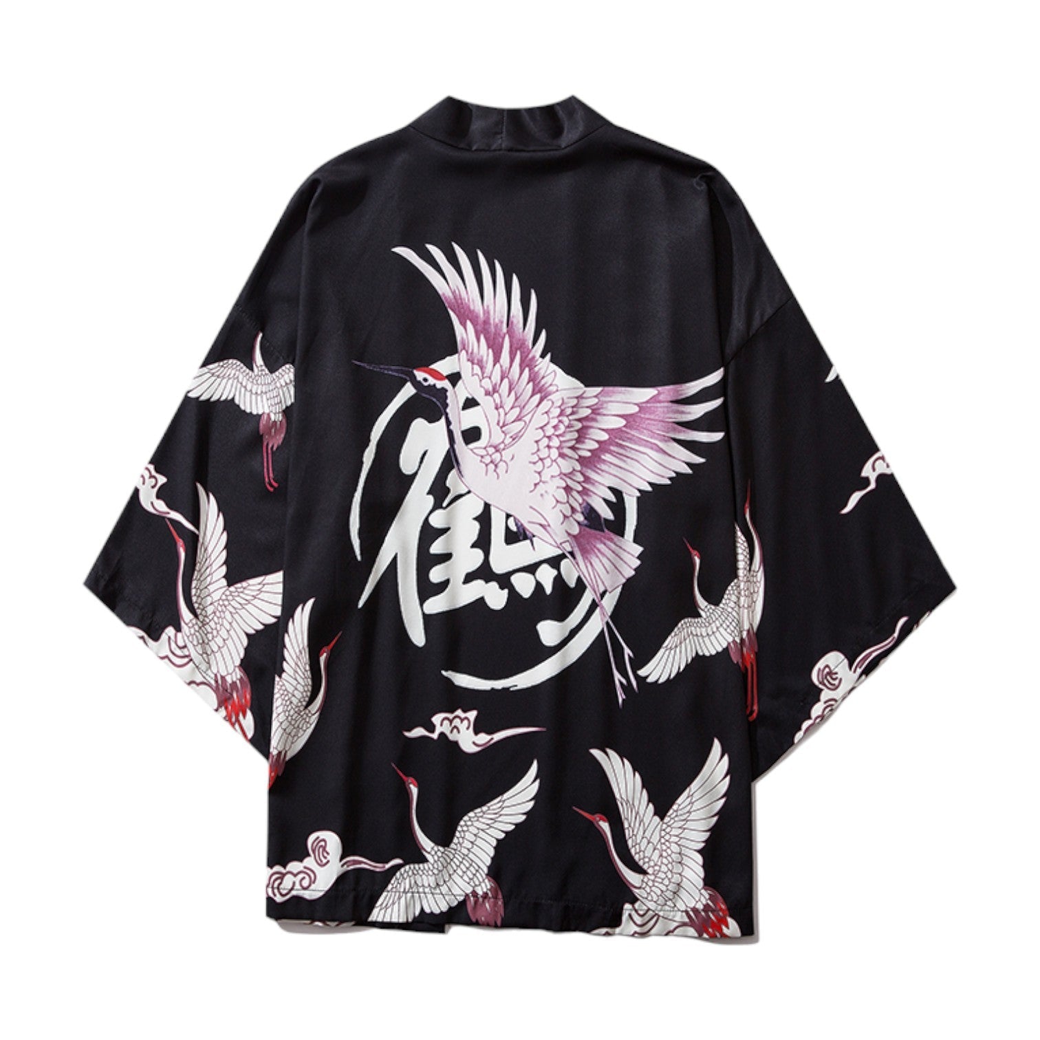 Veste Kimono Japonais Femme ’Haruko’ - Noir / S