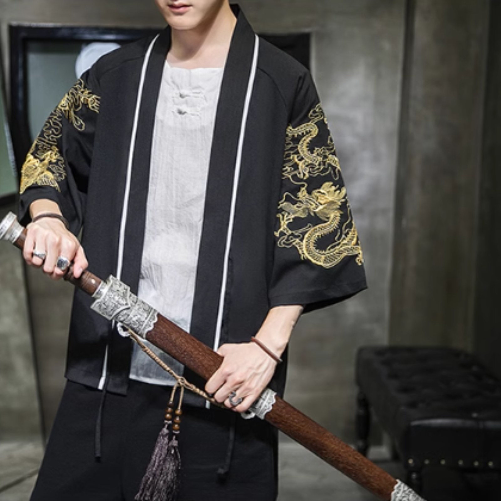 Veste Kimono Japonais Homme ’Mitsuo’