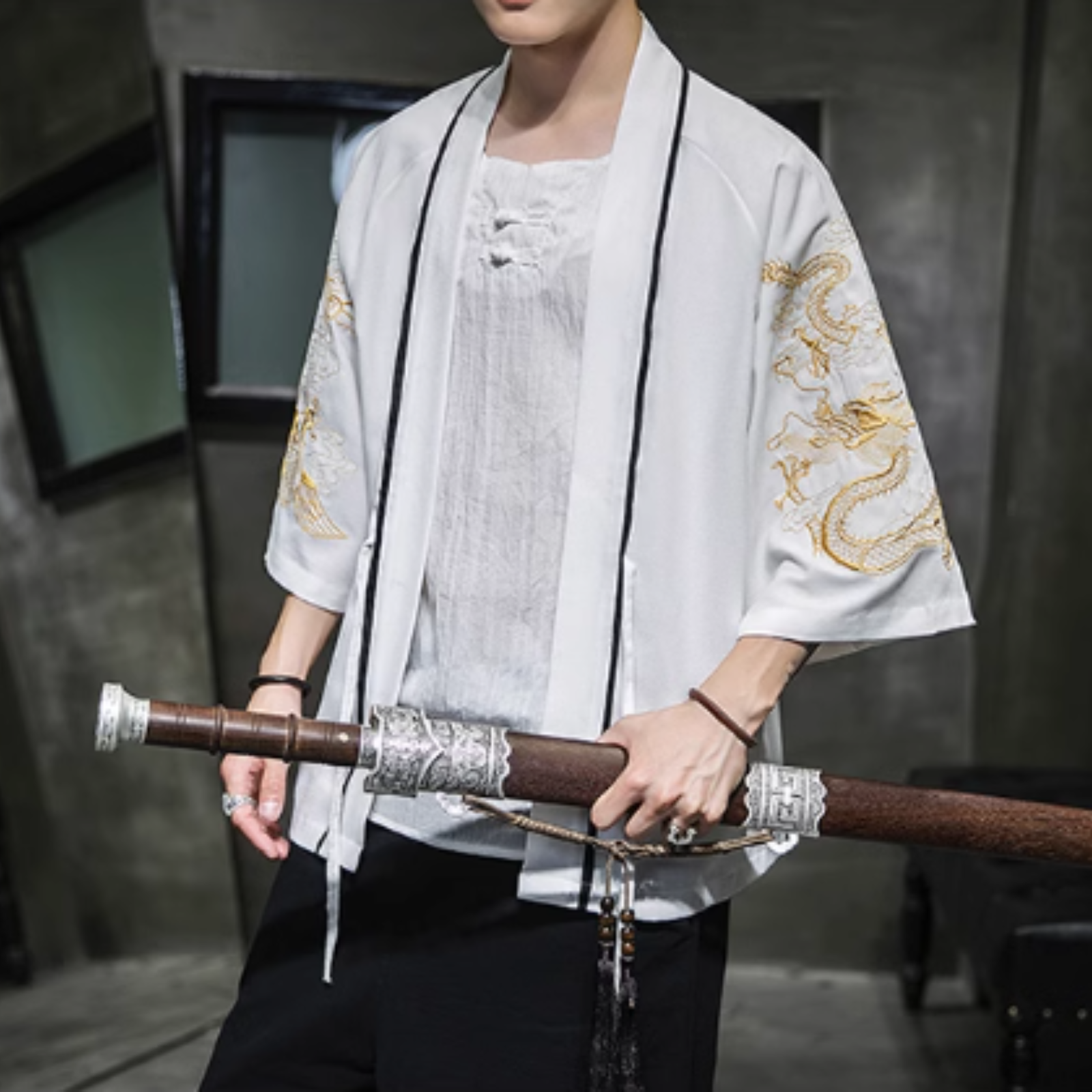 Veste Kimono Japonais Homme ’Mitsuo’
